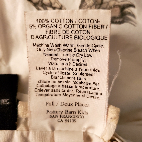 Where The Wild Things Are Organic Full Size Sheet Set & Pillowcase Pottety Barn - Picture 6 of 11